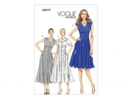 Vogue Pattern V8577 Misses' Dress- Size 16-18-20-22