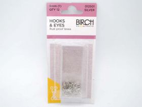 Great value Hooks and Eyes - 9mm - Silver available to order online Australia