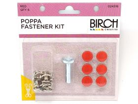 Great value Poppa Fastener Kit - Red available to order online Australia