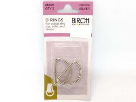Great value D-Rings- Silver- 25mm- Pack of 2 available to order online Australia