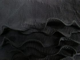 Great value 85mm Sheer Pleated Ruffle Trim- Black #T045 available to order online Australia