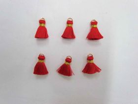 Great value Mini Viscose Tassels- Red- 6 for $3- RW182 available to order online Australia