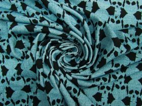 Great value Skull-Duggery Crosshatch ITY Jersey- Aqua #8626 available to order online Australia