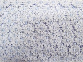 Great value 25mm Daisy Chain Trim- Lilac Blue #624 available to order online Australia