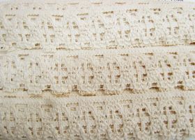 Great value 50mm Cotton Lace Trim- Sandstone #483 available to order online Australia