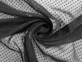 Great value Hail Spot Silk Yoryu Chiffon- Black #8893 available to order online Australia