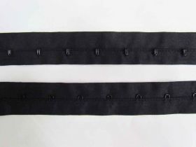 Great value 28mm Cotton Continuous Hook & Eye Tape- Black on Black available to order online Australia