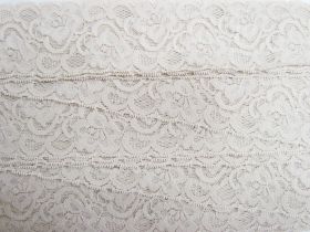 Great value 55mm Josephine Stretch Floral Lace Trim- Pearl Beige #268 available to order online Australia