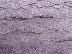 Great value 40mm Wave Edge Stretch Floral Lace Trim- Mauve #275 available to order online Australia