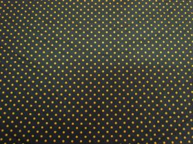 Great value 2mm Spot Cotton- Olive / Yellow #6129 available to order online Australia