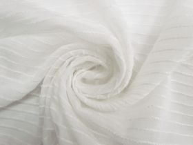 Great value Tufted Self Stripe Cotton Voile- Warm White #8950 available to order online Australia