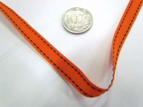 Great value Stitch Ribbon 10mm- Orange / Black available to order online Australia