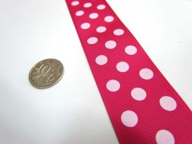 Great value Spots Ribbon 38mm- Pink available to order online Australia