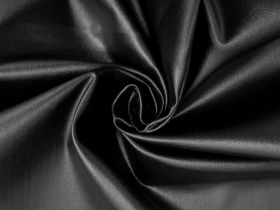 Great value Wet Look Coated Stretch Denim- Oil Black #9094 available to order online Australia