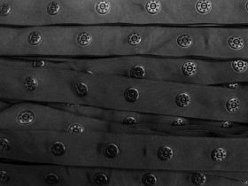 Great value 20mm Snap Fastener Tape- Black #T107 available to order online Australia