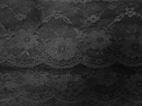 Great value 90mm Flower Fountain Lace Trim- Black #T111 available to order online Australia