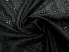 Great value Macrame Stripe Lightweight Cotton- Black #6411 available to order online Australia