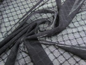 Great value Lattice Floral Stretch Mesh- Black #1154 available to order online Australia
