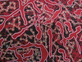 Great value Yellow Bush Plum Cotton- Red available to order online Australia