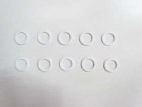 Great value 14mm Plastic White Lingerie Strap Rings RW327- 10 for $3 available to order online Australia