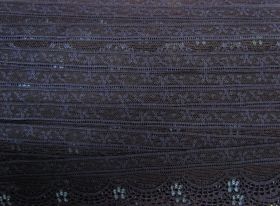 Great value 40mm Stretch Lace Trim- Midnight Dream #356 available to order online Australia