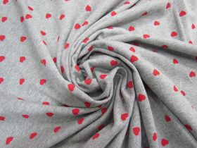 Great value Hearts Cotton French Terry #6681 available to order online Australia