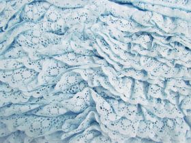 Great value 30mm Olivia Lace Frill Trim- Blue #377 available to order online Australia