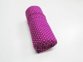 Great value 1m Mini Roll Remnant- Ella Dot Spandex- Magenta available to order online Australia