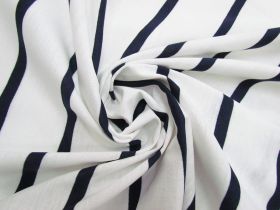 Great value Stripe Cotton Blend Knit- Navy On White #5200 available to order online Australia