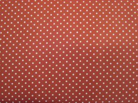 Great value Mini Dots Cotton- Rust Red available to order online Australia