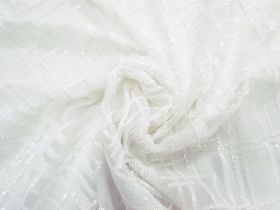 Great value Matrix Embroidered Sequin Mesh- White #7250 available to order online Australia