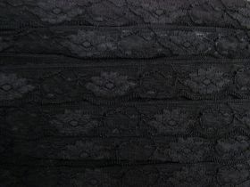 Great value 30mm Stretch Lace Trim- Midnight Flower #829 available to order online Australia