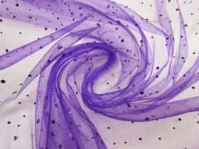 Glitter Chiffon- Purple | Glitter Chiffons Fabric Online