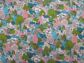 Great value Liberty Cotton- London Parks- Heath View- Pink Green available to order online Australia