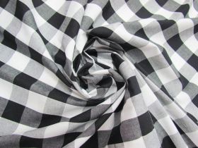 Great value 25mm Gingham Cotton- Black #5560 available to order online Australia