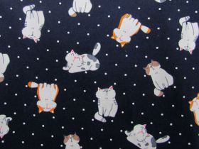 Great value Curious Cats- Navy Spot #1340 available to order online Australia