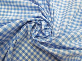 Great value 6mm Gingham Cotton- Sky Blue #5563 available to order online Australia