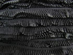 Great value 24mm Stretch Pleated Organza- Black #930 available to order online Australia