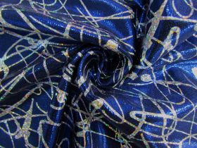 Great value Holographic Laser Show Spandex- Navy #7691 available to order online Australia