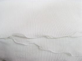 Great value 110mm Sheer Pleated Ruffle Trim- White #943 available to order online Australia