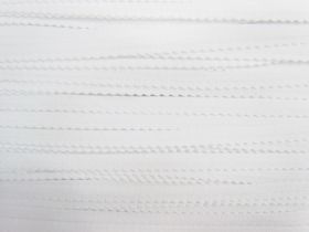 Great value 8mm Scallop Lingerie Elastic- White #T292 available to order online Australia