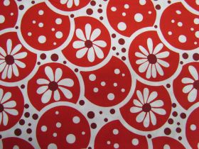 Great value Daisies and Dots- Red Circle Flower available to order online Australia