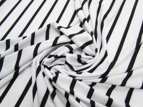 Great value Thin Stripe ITY Jersey- Black / White #2389 available to order online Australia