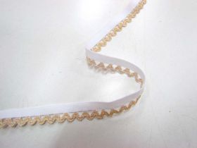 Great value Gold Glitter Frill Elastic available to order online Australia