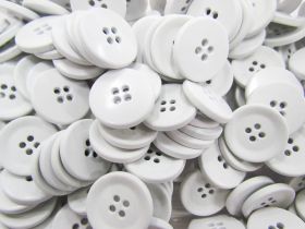 Great value Coated Heavy Duty Fashion Buttons- White FB102 available to order online Australia