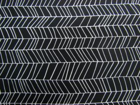 Great value Monochrome Cotton- Odd Stripe- White on Black DV3665 available to order online Australia