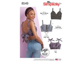 Great value Simplicity Pattern S8549 Women’s' Bra Tops- Size A (XXS-XS-S-M-L-XL-XXL) available to order online Australia