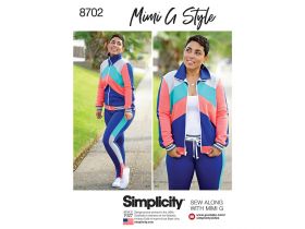 Great value Simplicity Pattern S8702 Mimi G Women's Knit Jacket, Pant and Leggings- Size U5 (16-18-20-22-24) available to order online Australia