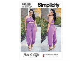 Great value Simplicity Pattern S9268 MISSES' BRA TOP & PANTS- Size H5 (6-8-10-12-14) available to order online Australia