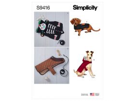 Great value Simplicity Pattern S9416 DOG COATS- Size A (S-M-L) available to order online Australia
